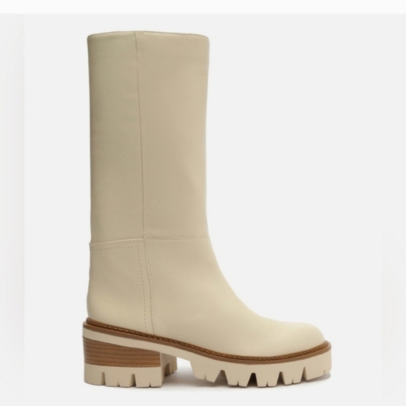 Arezzo Bailey Leather Tractor Boot NWOB - Picture 5 of 12